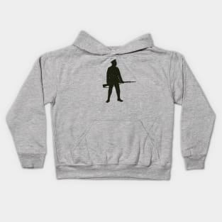 WW1 British Soldier Silhouette Kids Hoodie